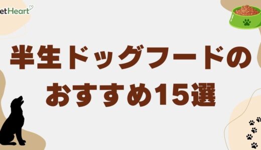 半生ドッグフードおすすめ15選！シニア向けや安全な市販品も紹介