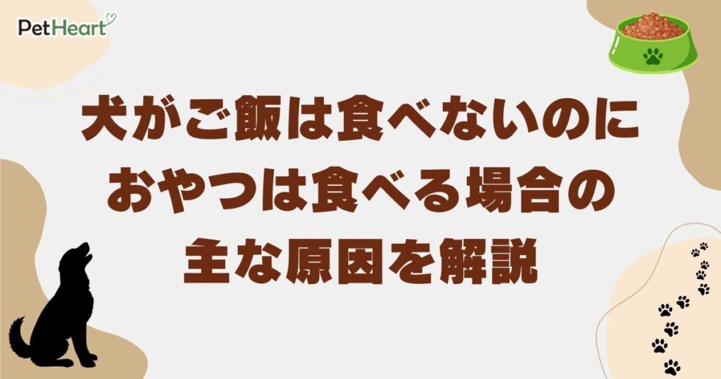 犬 ご飯食べない おやつは食べる