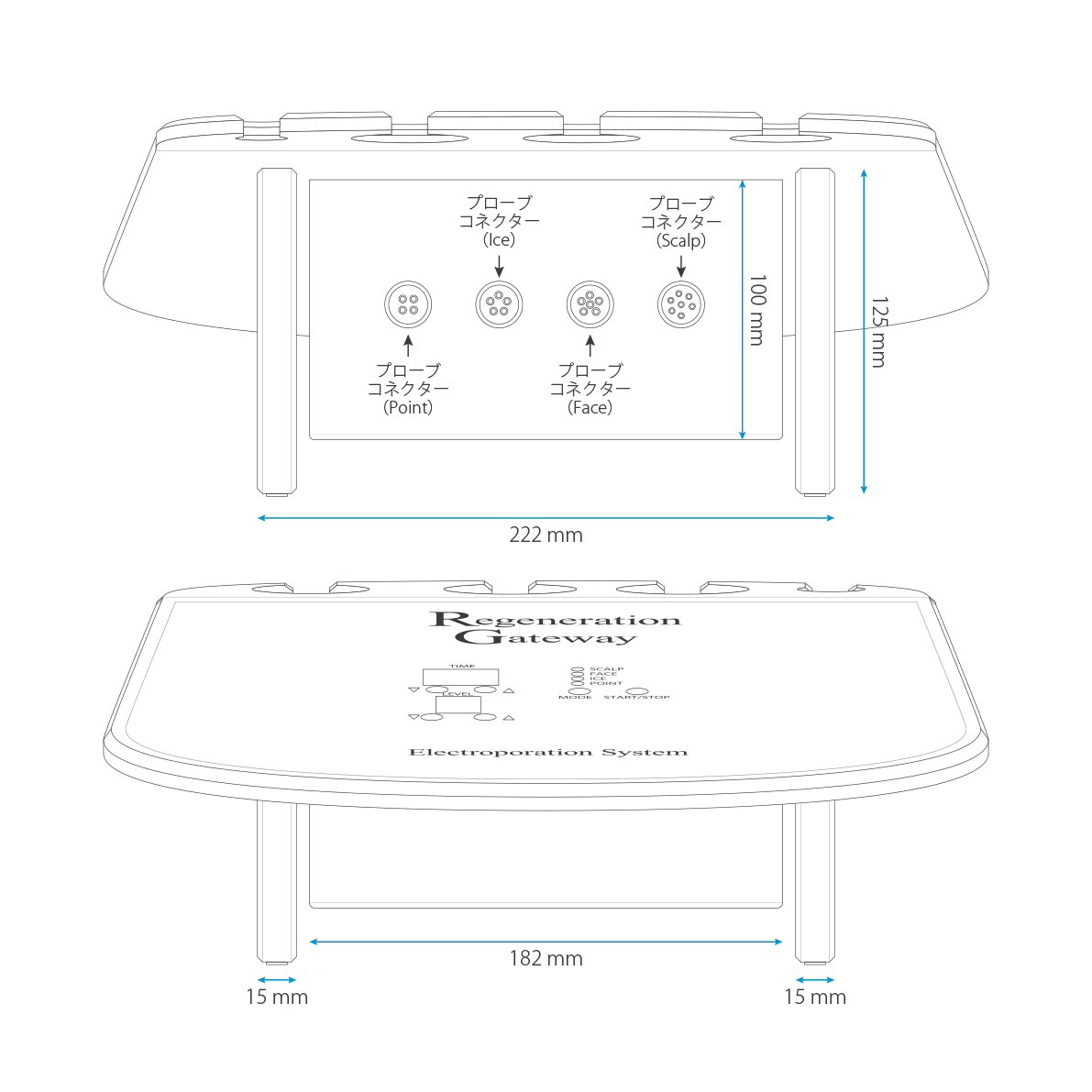 RGエレクトロポレーション 表裏図